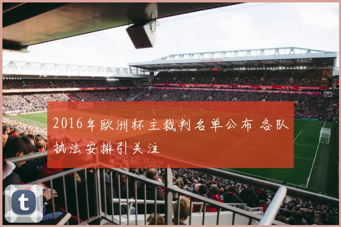 2016年欧洲杯主裁判名单公布 各队执法安排引关注